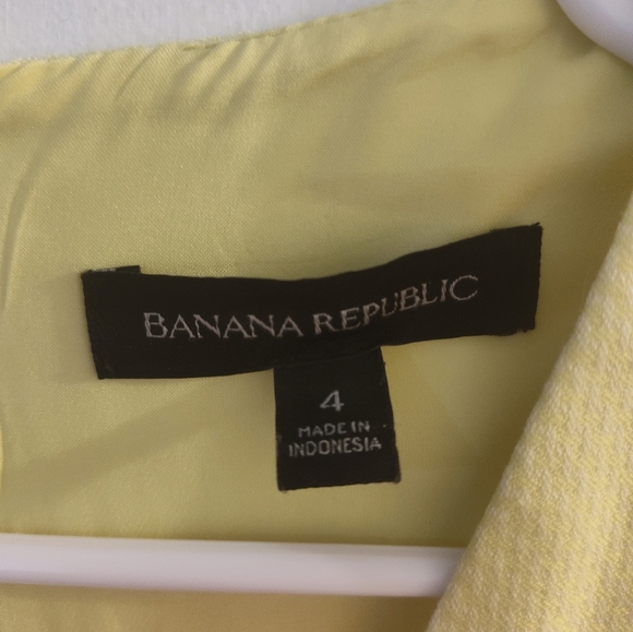 Banana Republic Yellow Dress Size 4 - Picture 3 of 3